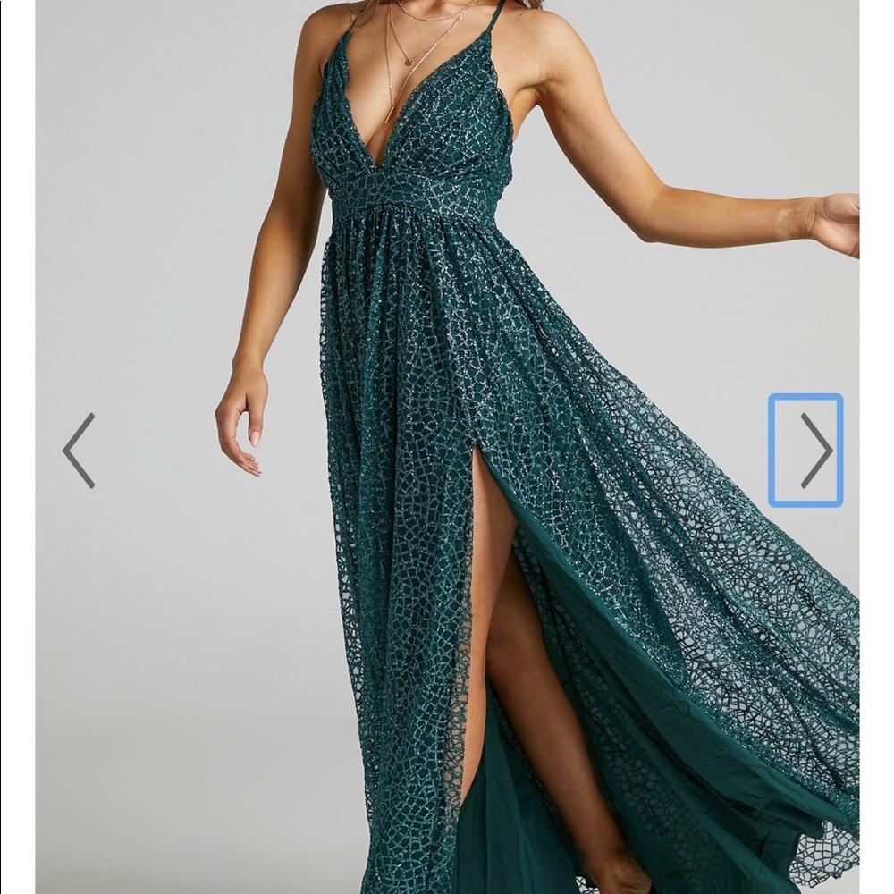Teal prom homecoming dress